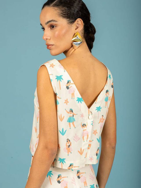 Women's Cotton Blouse Ecru
