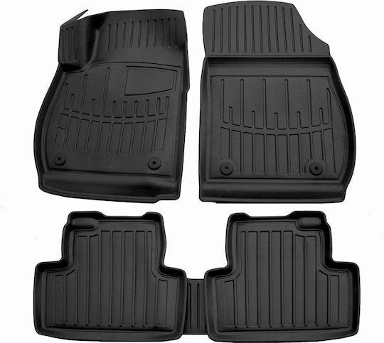 Race Axion Set of Front and Rear Mats 5pcs Tray Type for Opel Zafira Tourer 2011-2019 Black