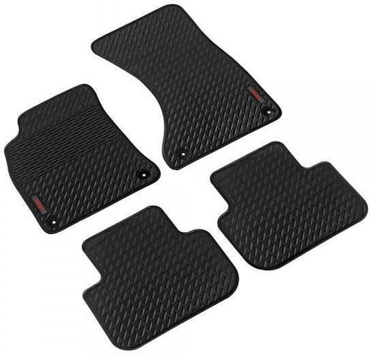 Lampa Set of Front and Rear Mats 4pcs for Audi A4 / A5 Black