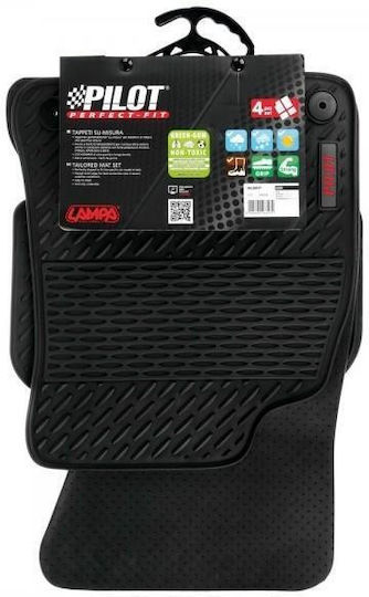 Lampa Set of Front and Rear Mats 4pcs for Audi A4 / A5 Black