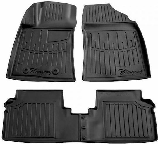 Race Axion Set of Front and Rear Mats 4pcs Tray Type for Toyota Avensis 2009-2018 Black