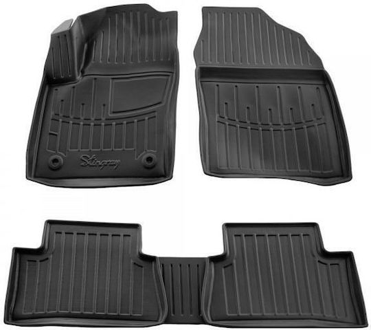 Race Axion Set of Front and Rear Mats 5pcs Tray Type for Toyota C-HR 2023 Black