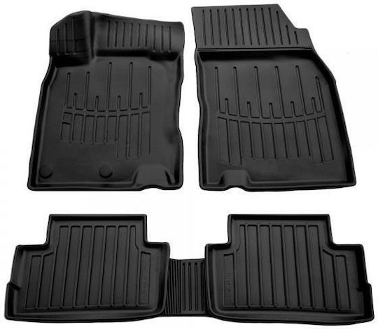 Race Axion Set of Front and Rear Mats 5pcs Tray Type for Nissan Qashqai 2014-2021 Black