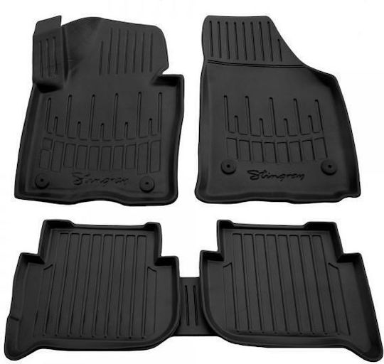 Race Axion Set of Front and Rear Mats 5pcs Tray Type for Volkswagen Touran 2003-2015 Black