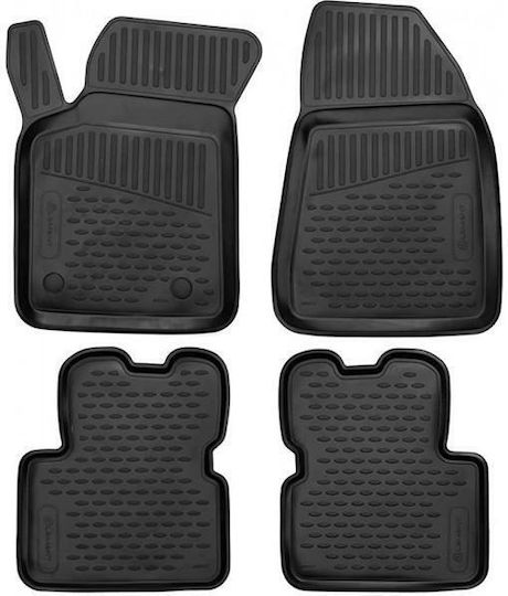 Novline Front Mats 4pcs Tray Type for Alfa Romeo Giulietta 2010-2020 Black