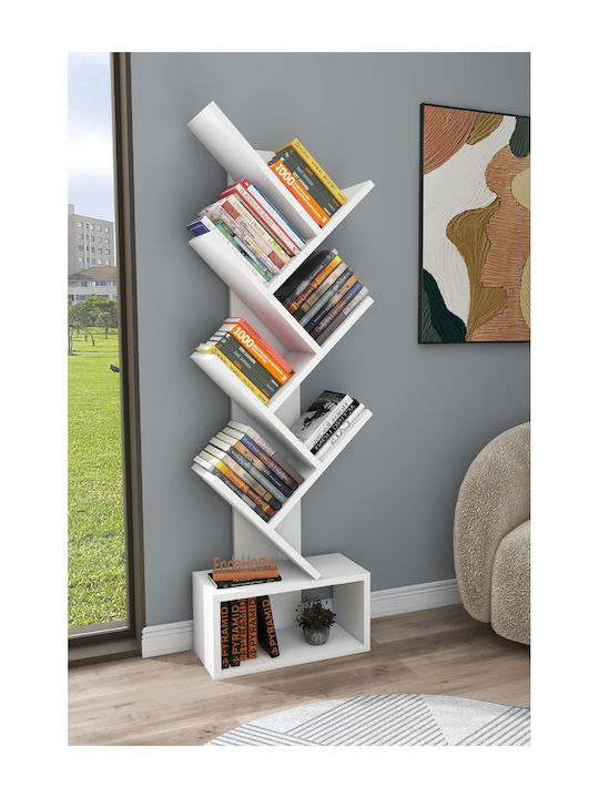White Bookcase 40x21x140cm