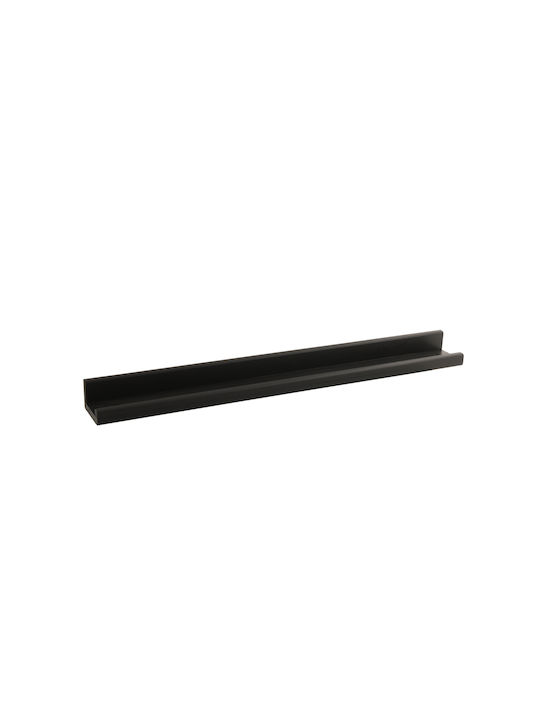 Wandregal Schwarz 100x5x5cm