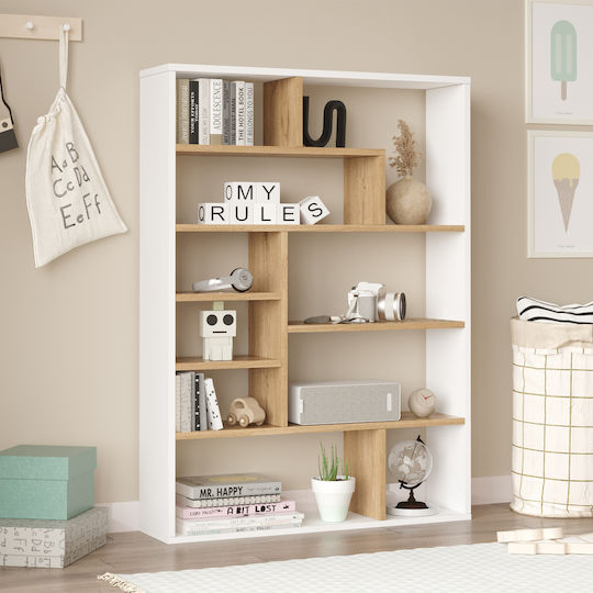 Библиотека Бяла 90x22x123см STE-015954-P15954 Библиотека Бяла 90x22x123см STE-015954-P15954