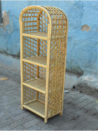 Beige Bookcase 49x28x133cm