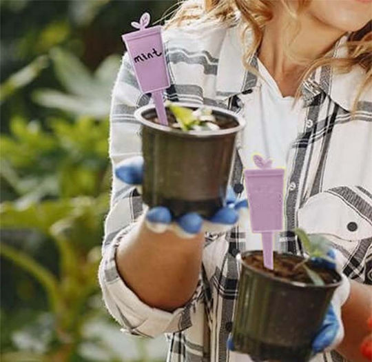 Plastic Plant Label Spike 10cm 6 Colors Head Dimensions 3x5cm Purple