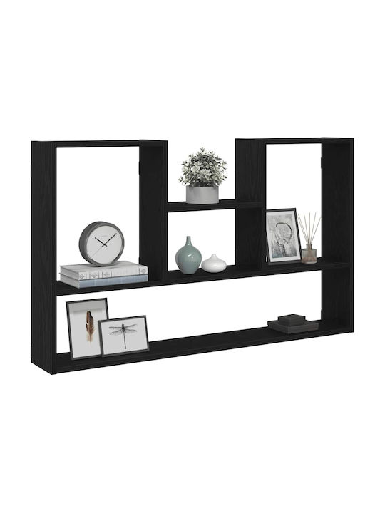Black Oak Wall Shelf 99x15x60cm
