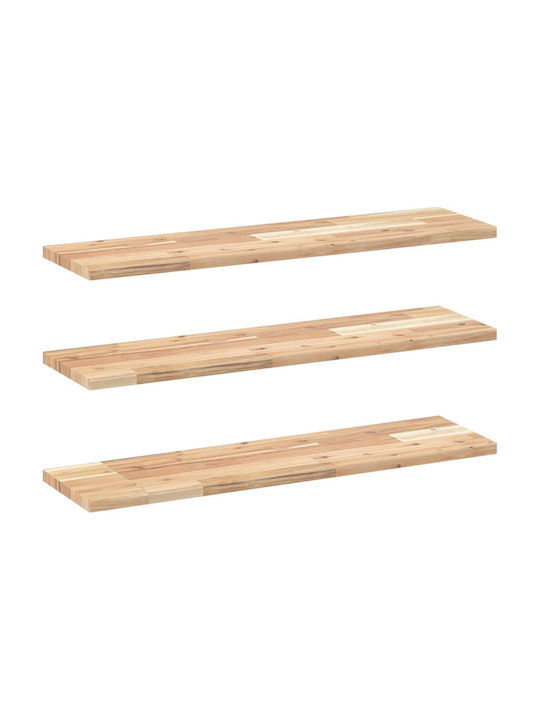 Βιβλιοθήκες Μασίφ Ξύλο Ακακίας (3τμχ) 100x20x2εκ.