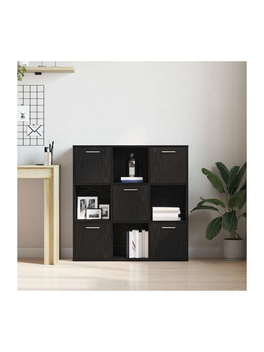 Black Oak Bookcase 90x28x90cm