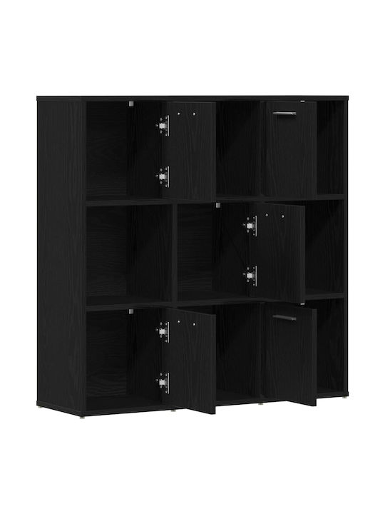 Black Oak Bookcase 90x28x90cm
