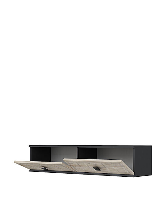 Έπιπλο Τηλεόρασης Γκρι Μ120xΠ30xΥ26cm