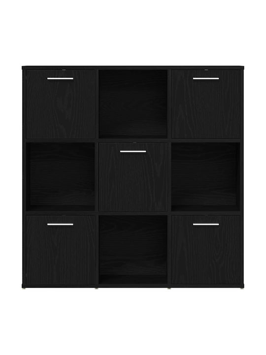 Black Oak Bookcase 90x28x90cm