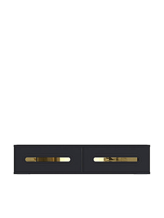 Gray TV Stand L120xD30xH26cm
