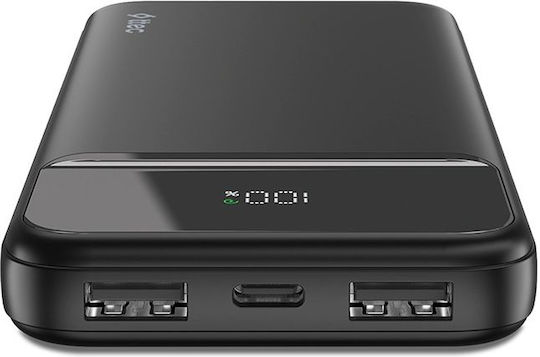 TTEC ReCharger LCD Power Bank 10000mAh 20W με 2 Θύρες USB-A και Θύρα USB-C Power Delivery Μαύρο