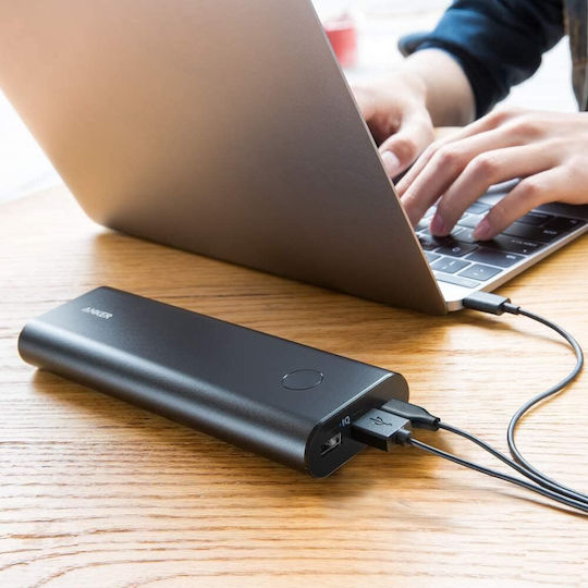Anker PowerCore+ 20100mAh με 2 Θύρες USB-A και Θύρα USB-C Μαύρο