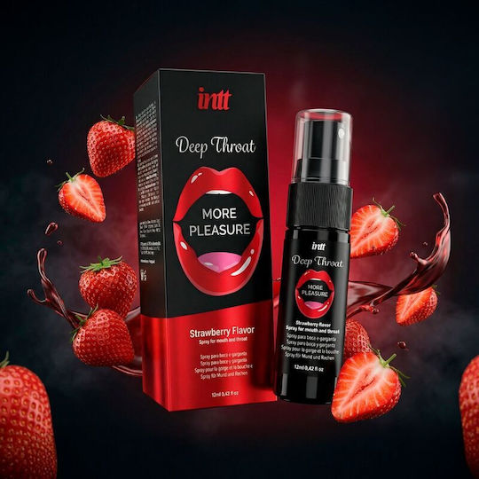 intt Deep Throat Spray με Άρωμα Strawberry 12ml