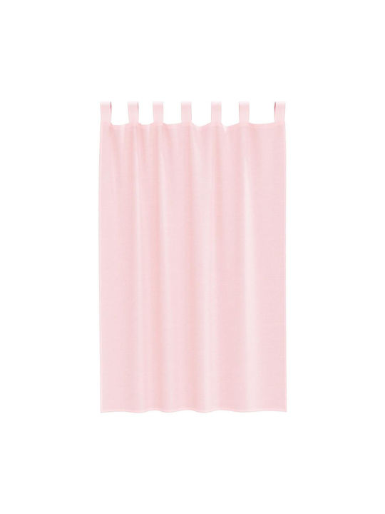 vidaXL Set Curtains Window With Tab Tops Light Pink 140x175cm