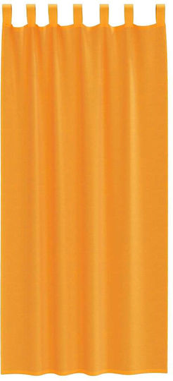 vidaXL Σετ Κουρτίνες με Τιράντες Voile Πορτοκαλί 140x225εκ.