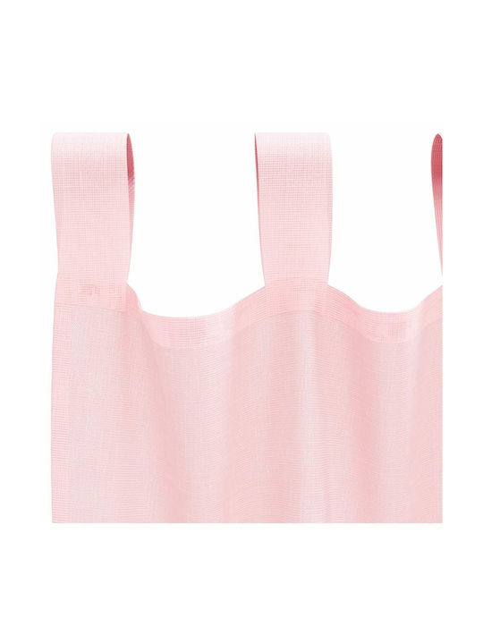 vidaXL Set Perdele de Fereastră cu Bretele Roz Deschis 140x225cm