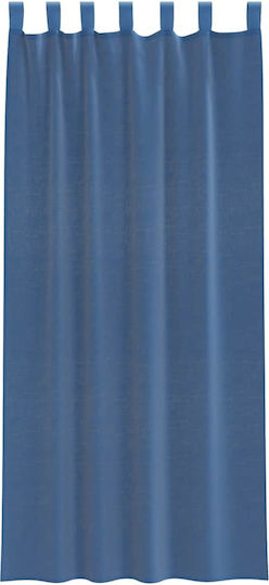 vidaXL Комплект Пердета И Завеси С Презрамки Синьо Роял 140x225см