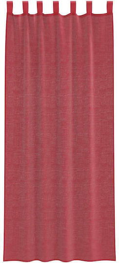 vidaXL Set Curtains With Tab Tops Wine Red 140x260cm