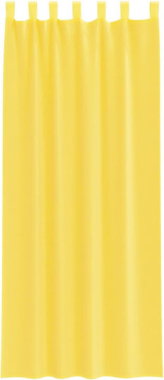 vidaXL Σετ Κουρτίνες με Τιράντες Κίτρινες 140x260εκ.