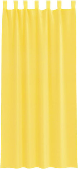 vidaXL Set Perdele cu Bretele Voile Galbene 140x225cm