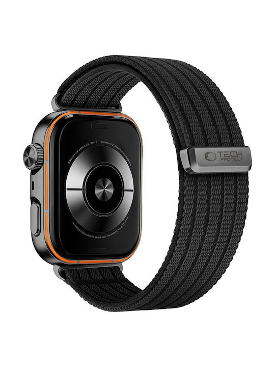 Tech-Protect Curea Nylon Textilă Neagră Huawei Watch Fit 3 / 4 / 4 Pro / 5 / 5 Pro