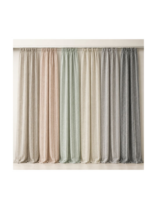 My Home Luxury Curtain With Pencil Pleat Dark Gray 280x270cm