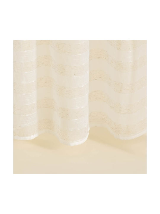Premier Κουρτίνα με Τρέσα Rafaela Beige 140x270εκ.