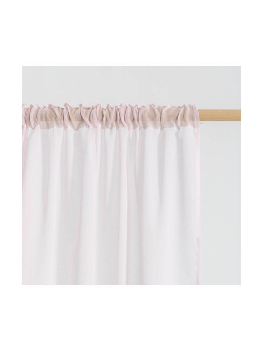 Easy Home Κουρτίνα με Τρέσα Timpani Pink 140x270εκ.