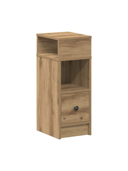 Wooden Brown Bedside Table 25x31x66cm