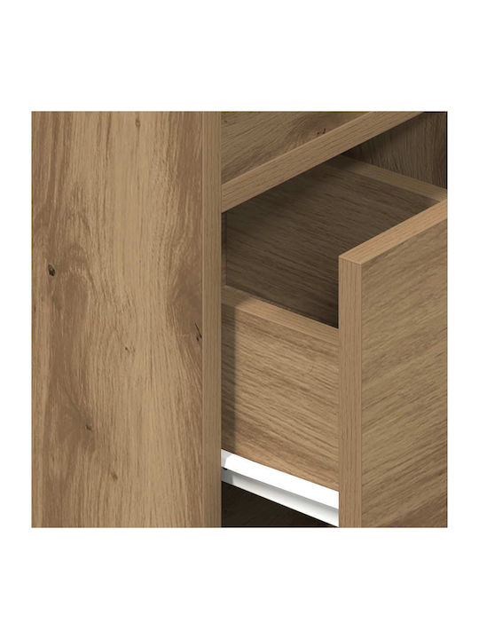 Wooden Brown Bedside Table 25x31x66cm