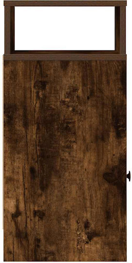 Κομοδίνα Ξύλινα Καφέ 2τμχ 25x31x66cm