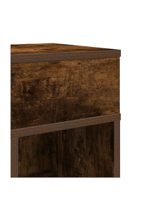 Wooden Brown Bedside Tables 2 Pieces 25x31x66cm