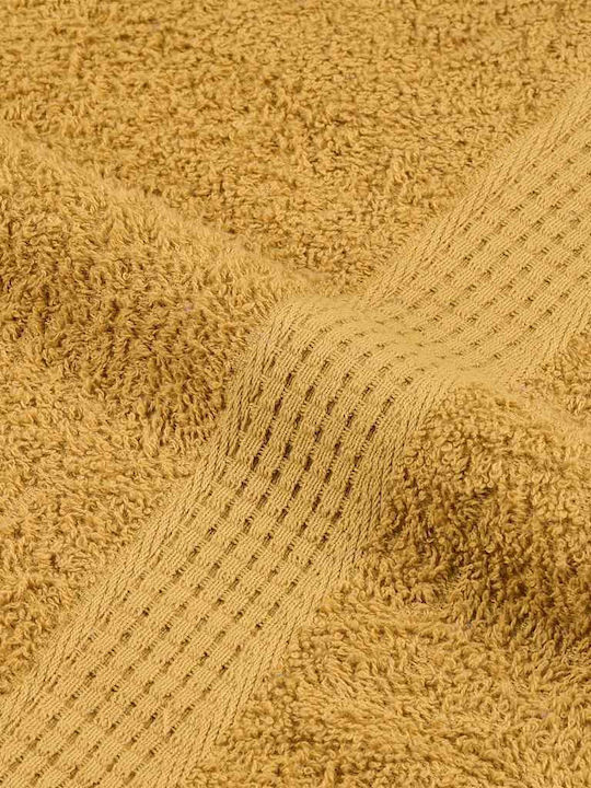 vidaXL Face Towel Gold 4 Pieces