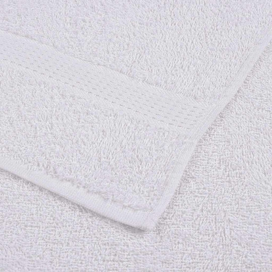 vidaXL Bath Towels Set 2 pcs White Weight 360gsm