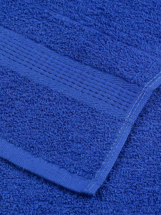 vidaXL Bath Towel Set 4pcs 30x50cm Blue Weight 360gsm