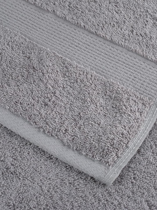 vidaXL Gesichtstuch Grau 4 Stücke Gewicht 600gr/m²