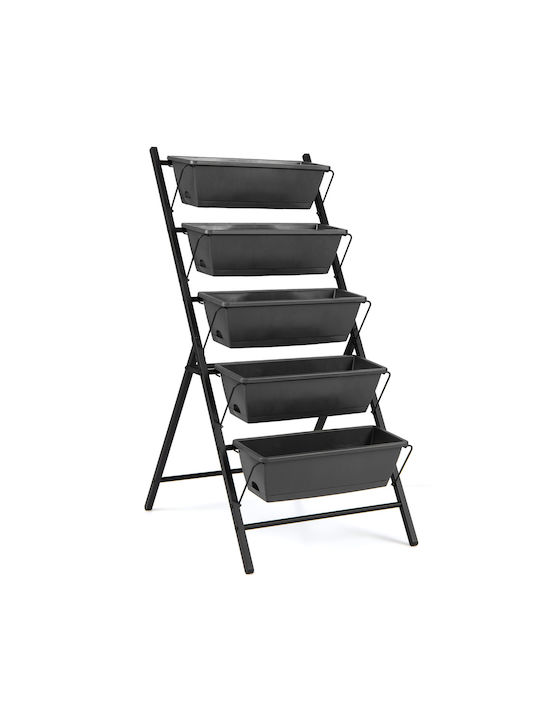 Costway Planter Box Metalic Negru Costway Planter Box Metalic Negru