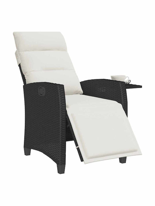 Gartenstühle Rattan Schwarze mit Kissen