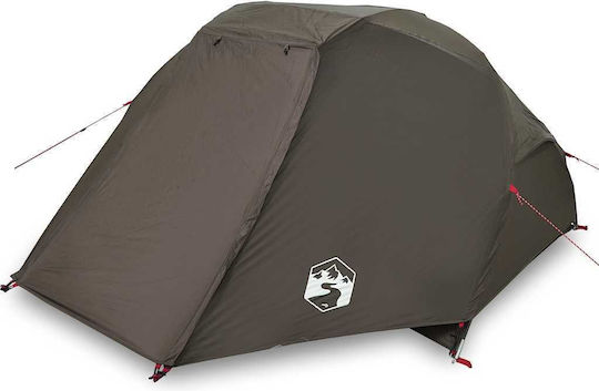 vidaXL Fishing Tent Brown for 3 People