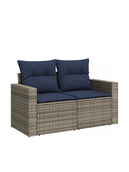 Garten- und Outdoor-Möbelsets 7 Stück Grau mit Kissen