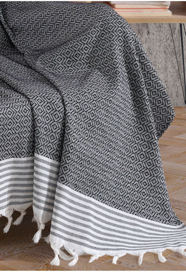 SteweHome Πολυθρόνας Π150xΜ180cm Μαύρο SteweHome Πολυθρόνας Π150xΜ180cm Μαύρο