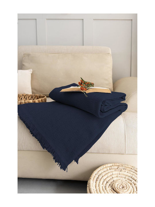 SteweHome Cuverturi Pentru Canapea 3 Locuri 180x315cm Albastru