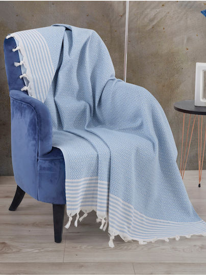 SteweHome Πολυθρόνας Π150xΜ180cm Μπλε SteweHome Πολυθρόνας Π150xΜ180cm Μπλε